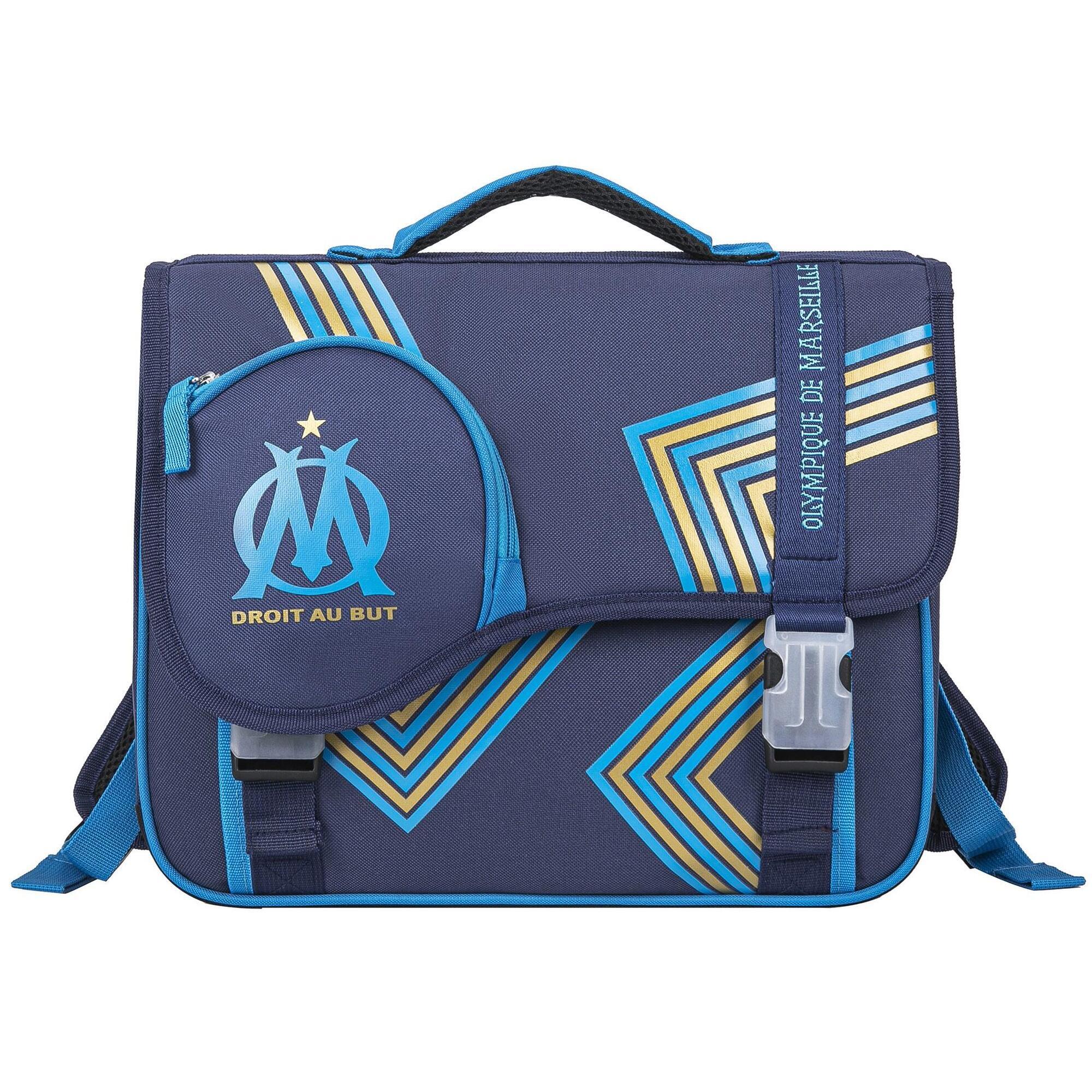 Olympique De Marseille - Cartable Om - Collection Officielle Olympique De Marseille - Sac À Dos - Bleu - Decathlon