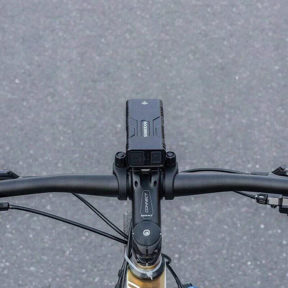 Rockbros 850lm bike light with power bank function, waterproof ipx6, 6 modes 4/7