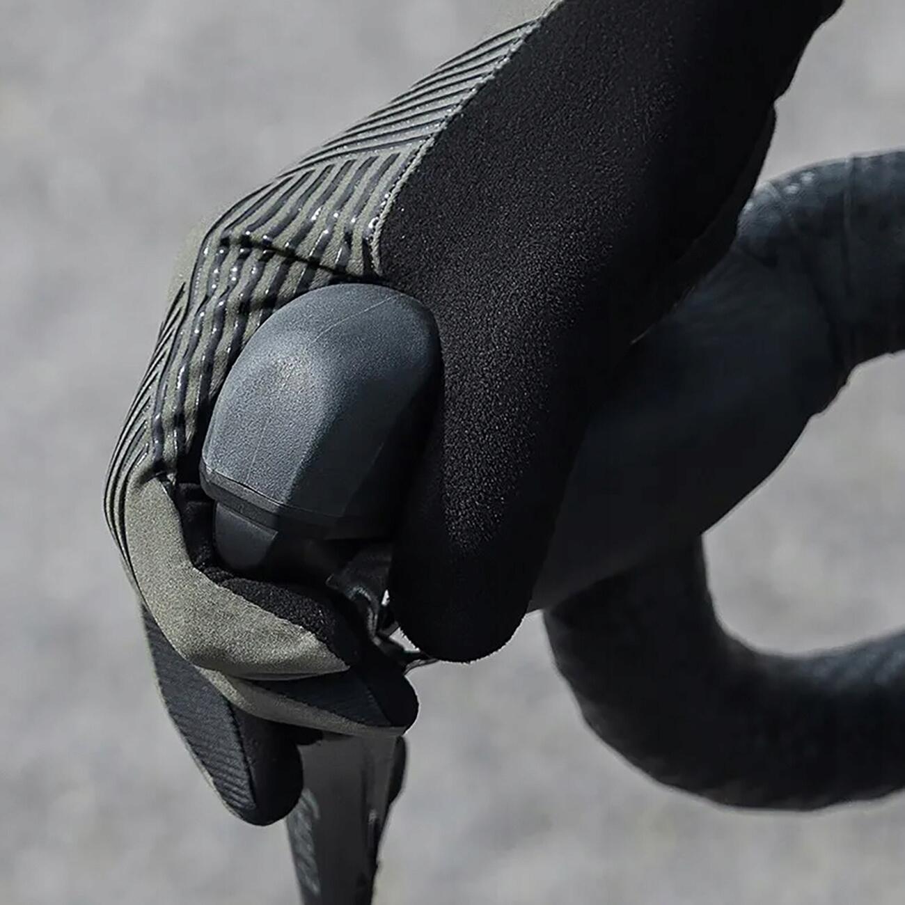 Rockbros Unisex Fahrradhandschuhe L, Grün-Schwarz, Touchscreen & Dämpfung 3/7