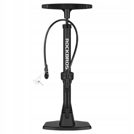 Pompa a pedale Rockbros 42510001001 nera — Manometro Presta/Schrader