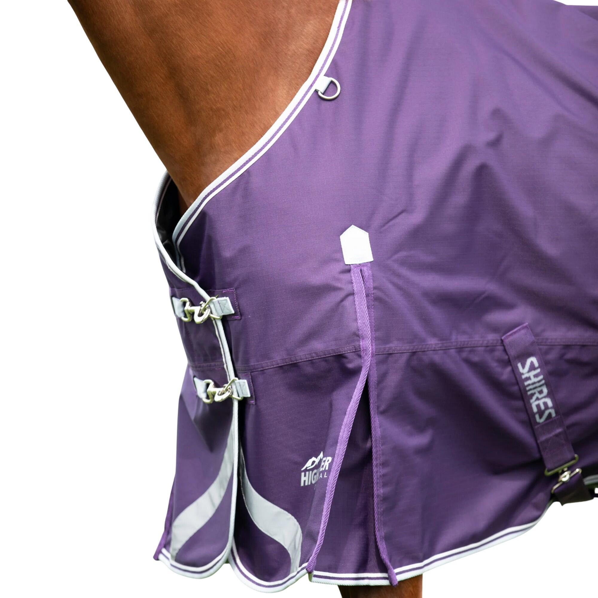 Collo Standard Coperta Per Cavalli Shires Highlander Original 100 Prugna 3/3