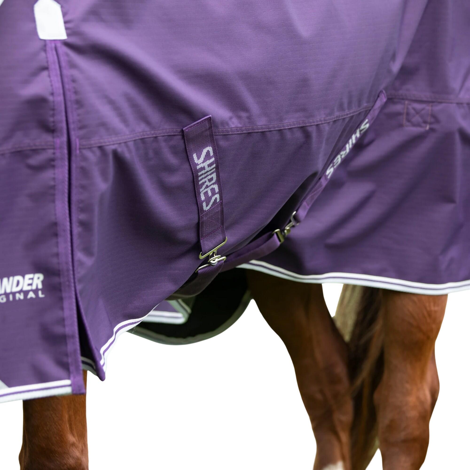 Collo Standard Coperta Per Cavalli Shires Highlander Original 100 Prugna 2/3