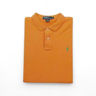 Tweedehands - korte mouw heren polo oranje - goede staat
