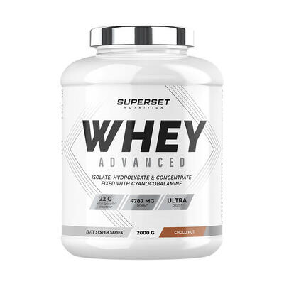 Wei-eiwit - 100% whey proteine advanced (2kg) - aardbeien yoghurt