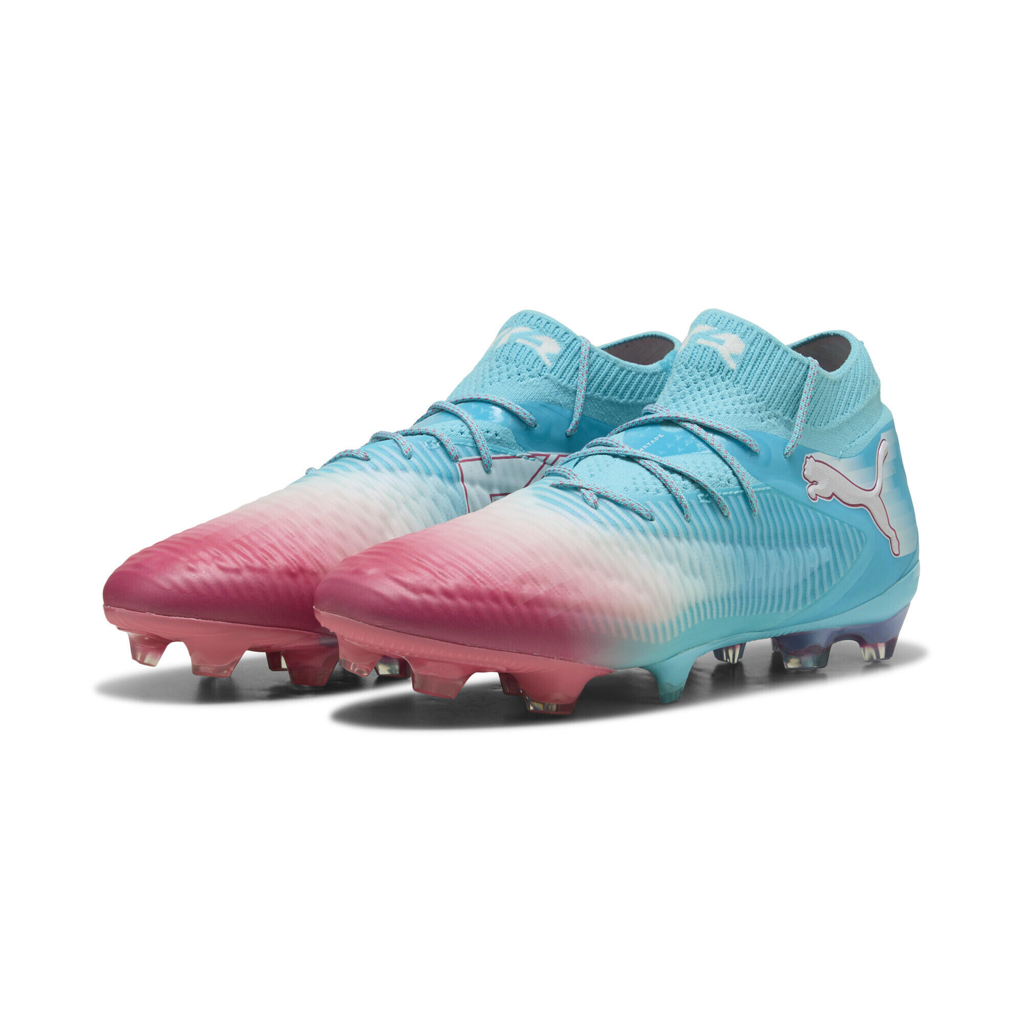 Puma - Chaussure De Football Future 8 Ultimate Re-charge Fg Unisexe Puma - Chaussures De Football - Blanc|bleu|rose - Decathlon