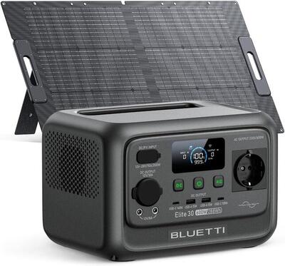 Generatore solare BLUETTI Elite 30 V2 600W + pannello solare 100W per campeggio