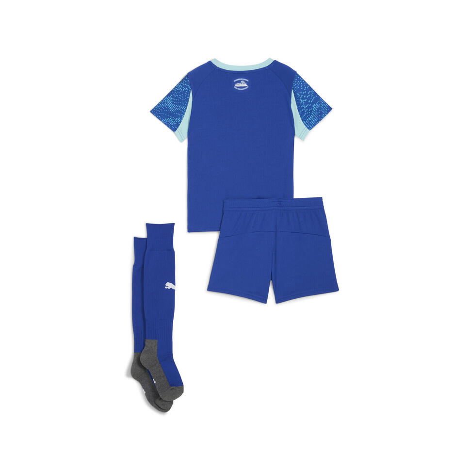 Dziecięcy trzeci strój Olympique Marsylia 25/26 PUMA Vivid Blue Bleu Azur