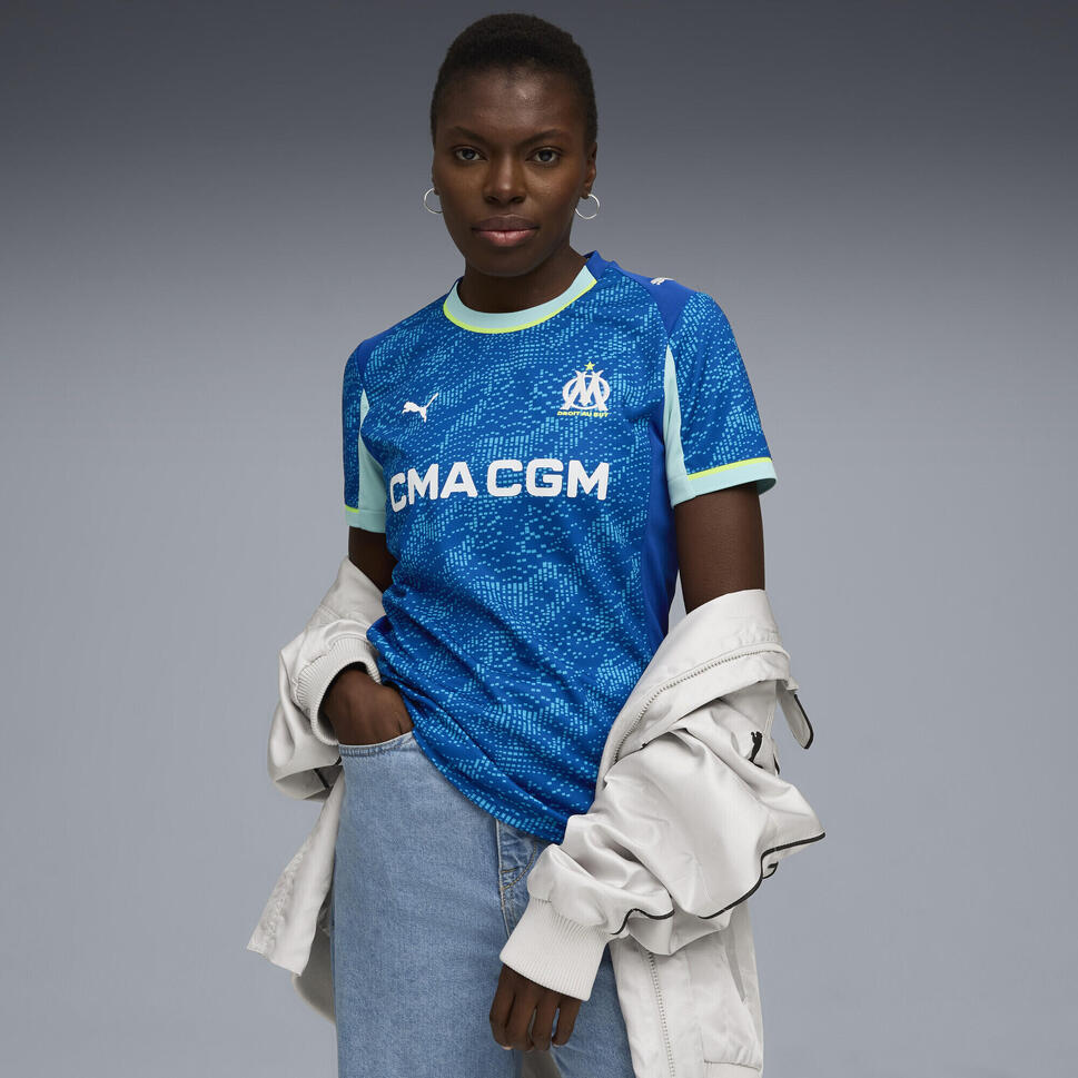 Damska trzecia koszulka Olympique Marsylia 25/26 PUMA Vivid Blue Bleu Azur