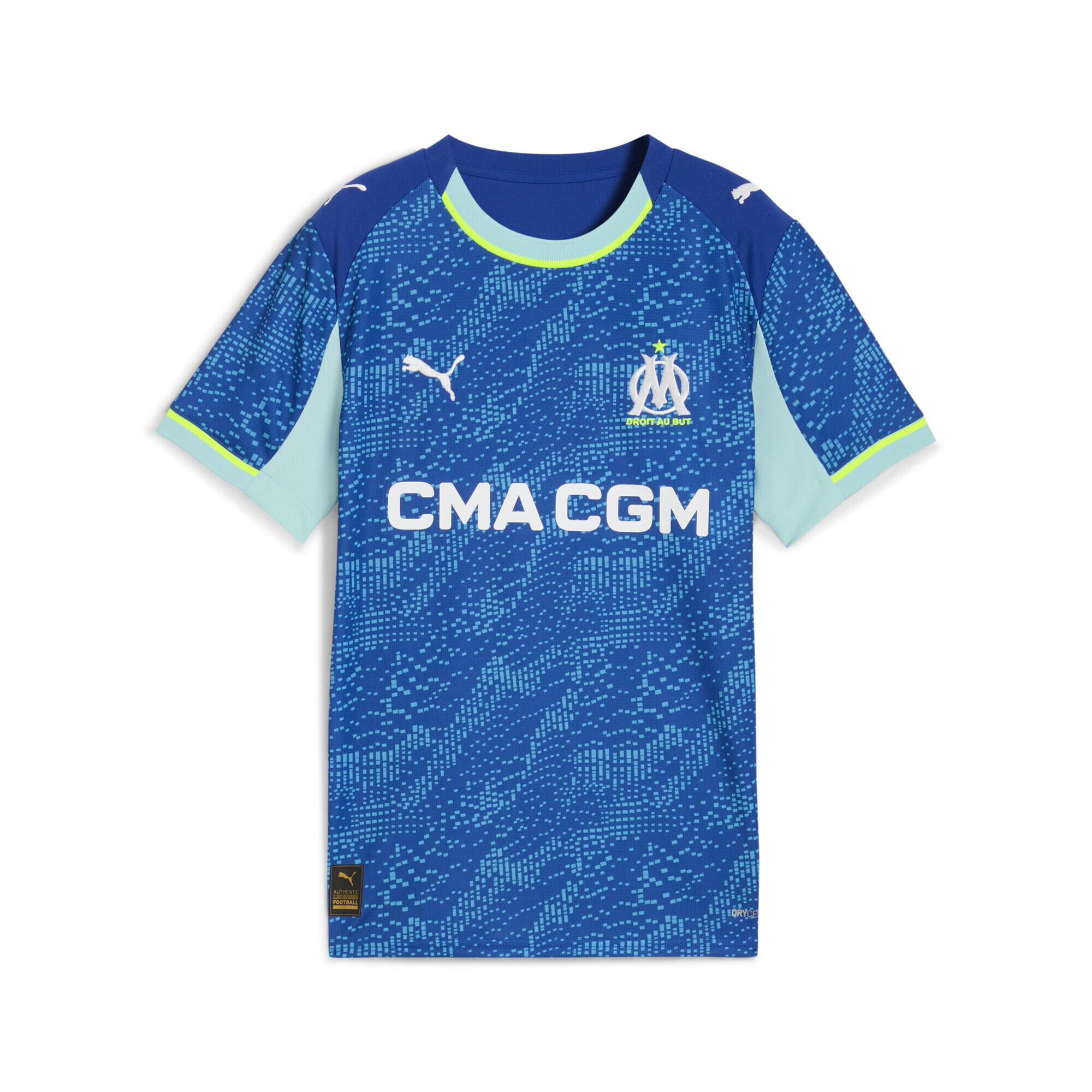 Młodzieżowa trzecia koszulka Olympique Marsylia 25/26 PUMA Vivid Blue Bleu Azur