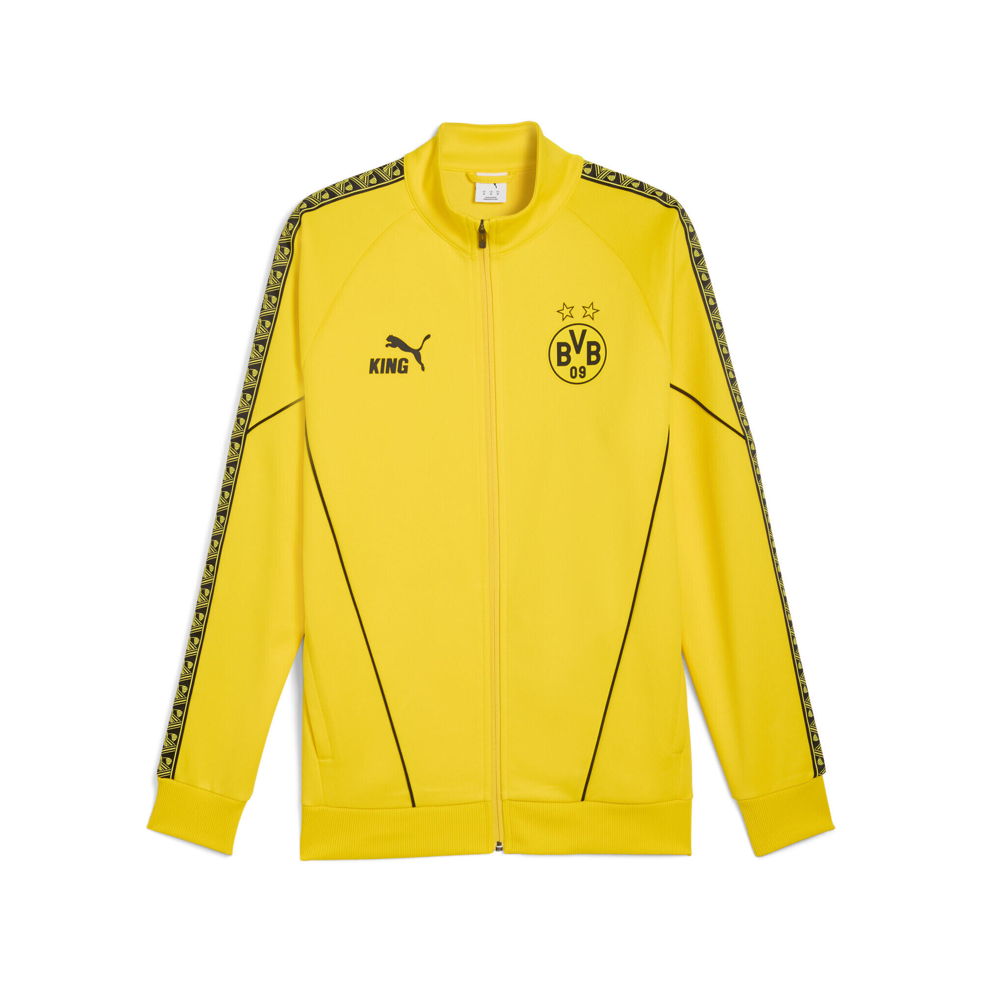 Męska kurtka Borussia Dortmund KING Anthem PUMA Faster Yellow Black