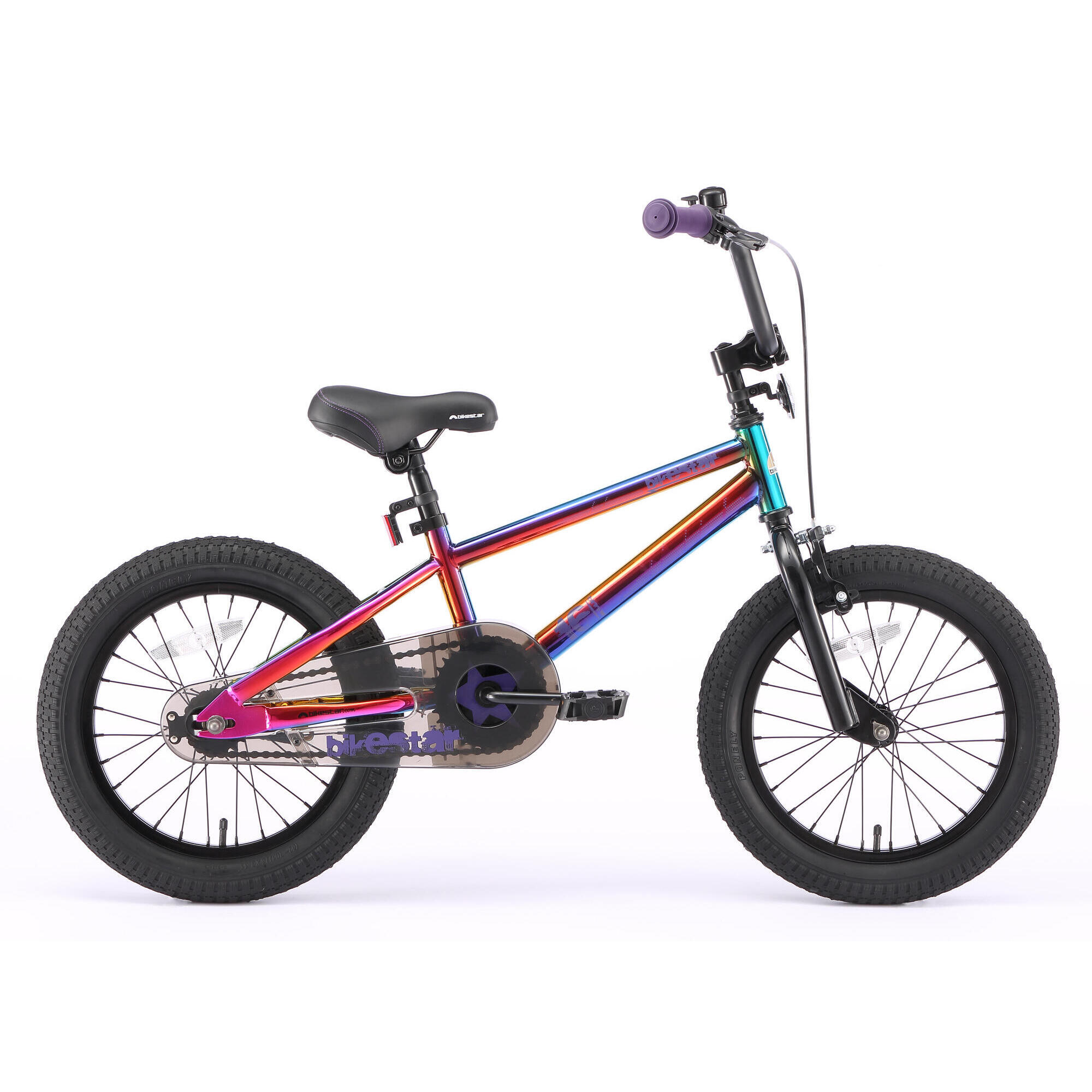 Bikestar - Vélo Enfant 16 Pouces À Partir De 4 - 6 Ans, Vtc Bmx - Vélo Enfant - Gris - 16" - Decathlon
