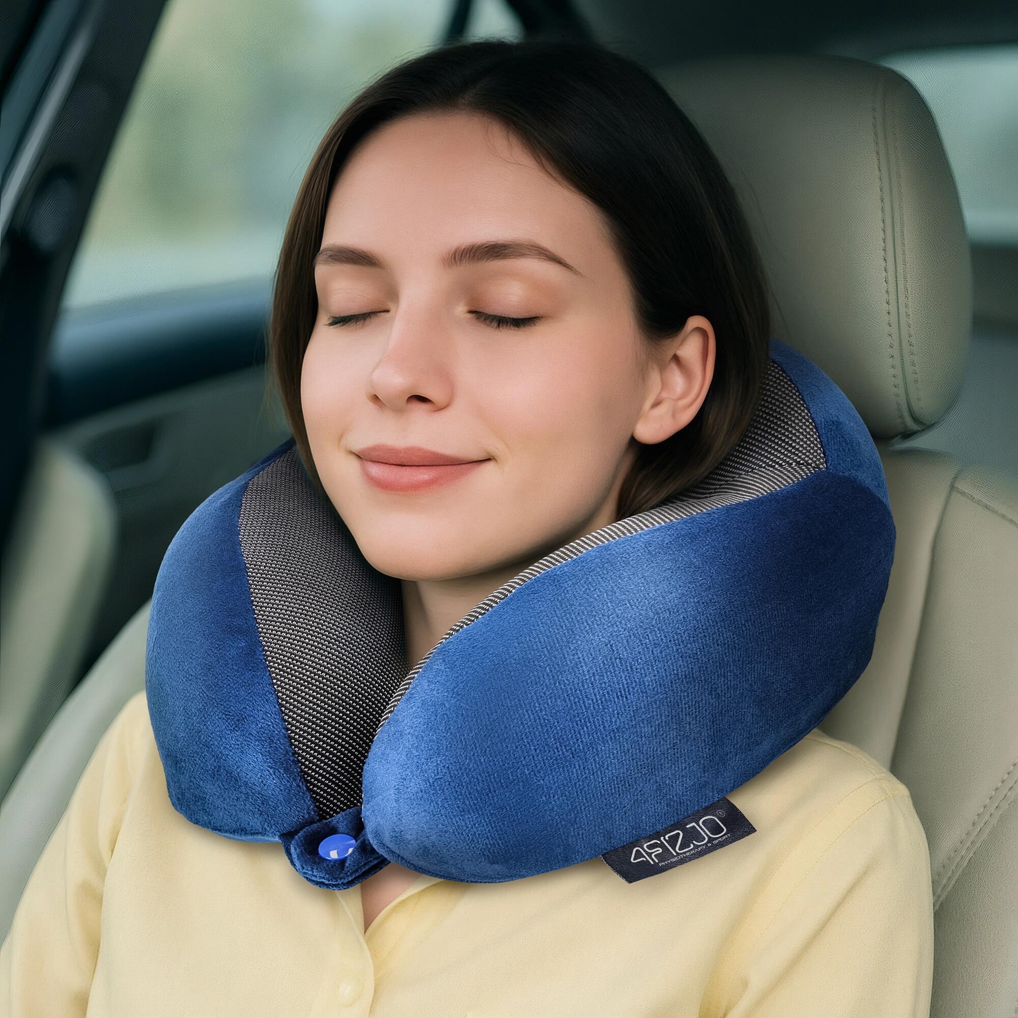 Cuscino da viaggio memory foam cervicale supporto collo 4FIZJO TRAVEL 5/7