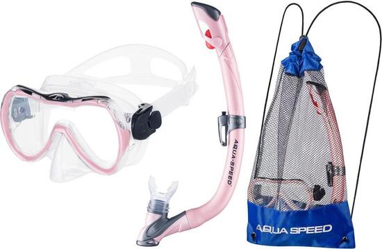Zestaw do snorkelingu dla dzieci Aqua Speed Enzo Evo + worek
