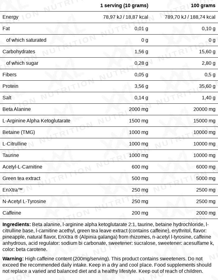Booty Booster - Pre-Workout Supplement Vrouwen - Ananas - 300 gram 2/2