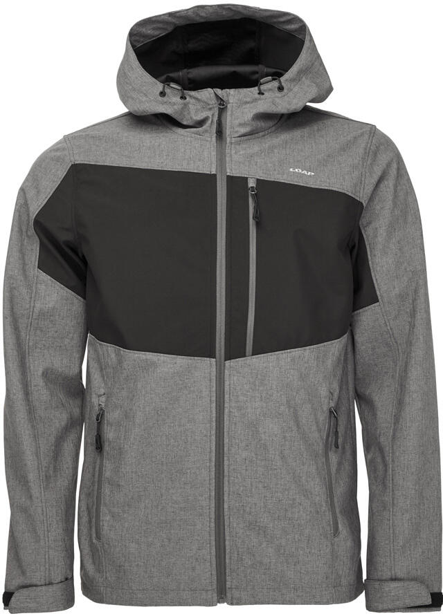 Męska Kurtka Softshell Loap Ladan Gry -blk M - Wodoodporna i Oddychająca