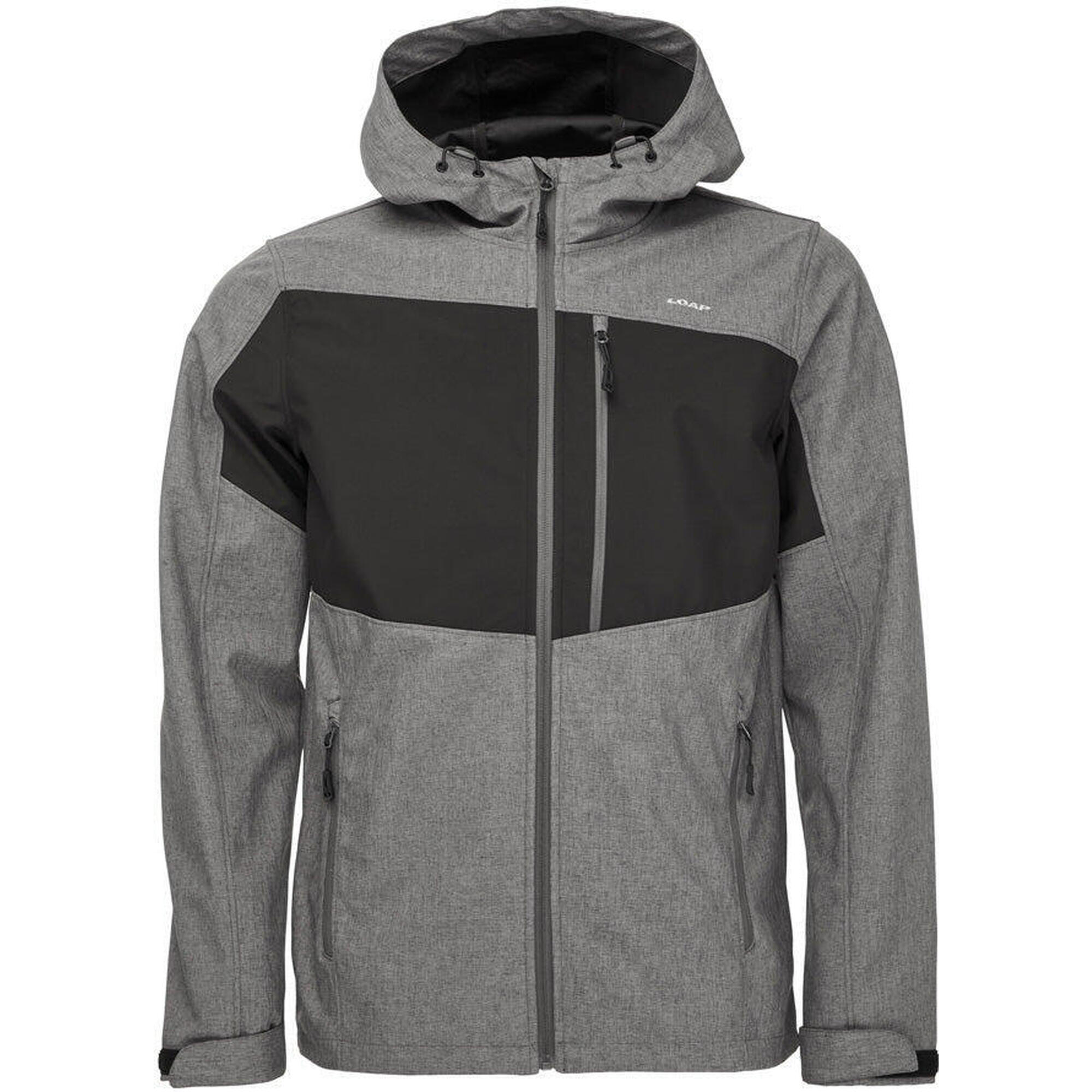 Męska Kurtka Softshell Loap Ladan Gry -blk M - Wodoodporna i Oddychająca