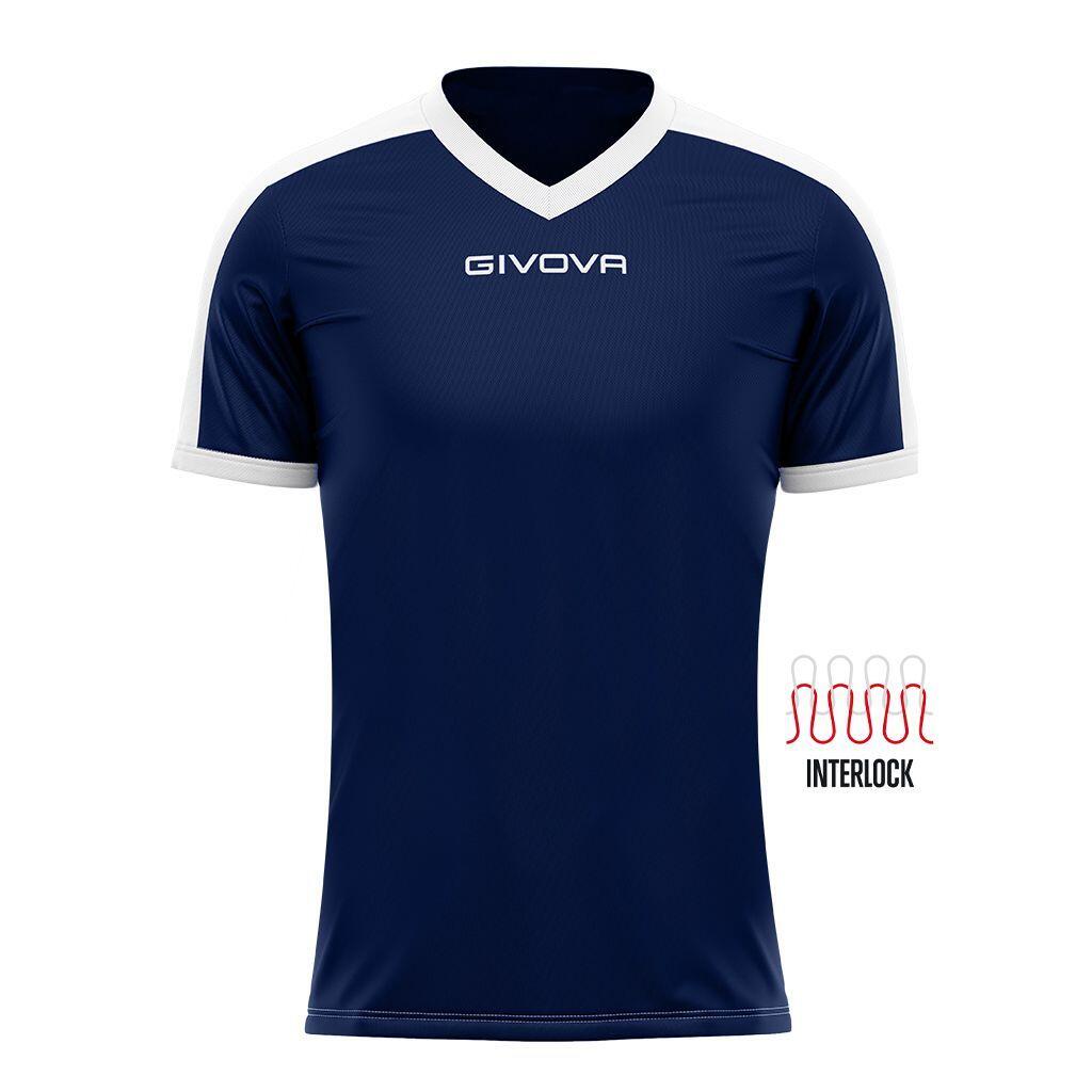 GIVOVA T-shirt uomo givova blu/bianco