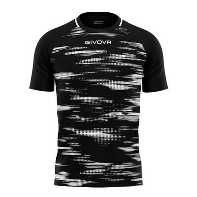 Givova pixel sky-black sport t-shirt 2xl - licht en ademend