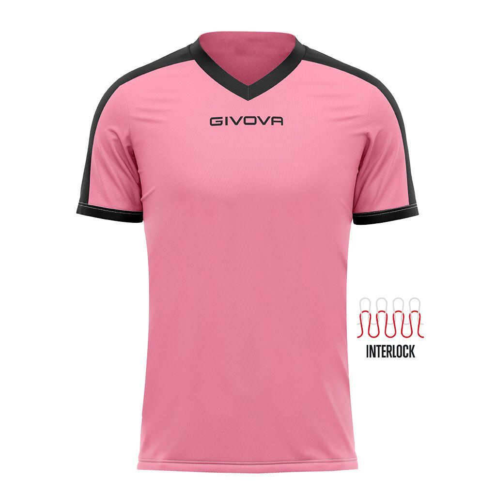 GIVOVA T-shirt uomo givova rosa/nero