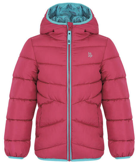 Mädchen Winterjacke Loap Inlas Pink 158-164 - Warm und Wasserfest