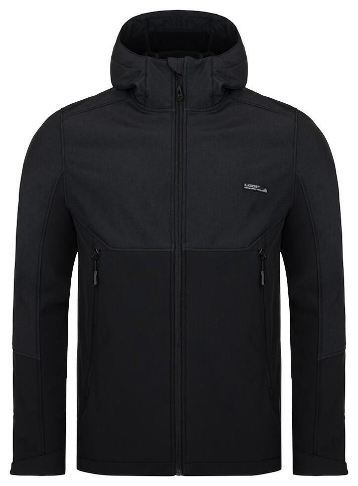 Męska Kurtka Softshell Loep Lupp Czarna - Wiatroodporna i Oddychająca