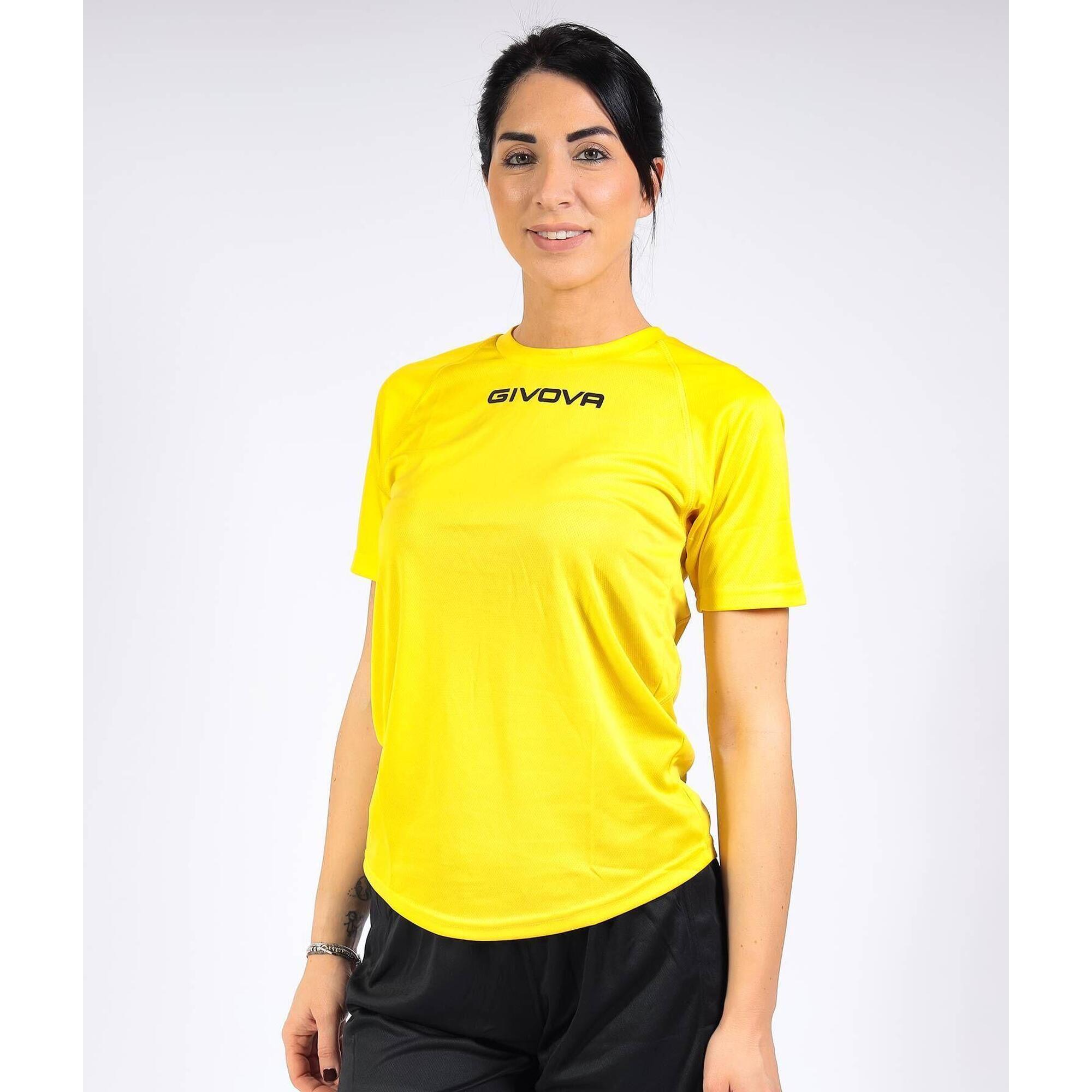 Givova - Maillot Enfant Givova One - Maillot Manches Courtes - Jaune - 34 2xs - Decathlon