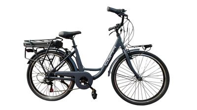 Bici elettrica a pedalata assistita Coppi city urban Riviera blu