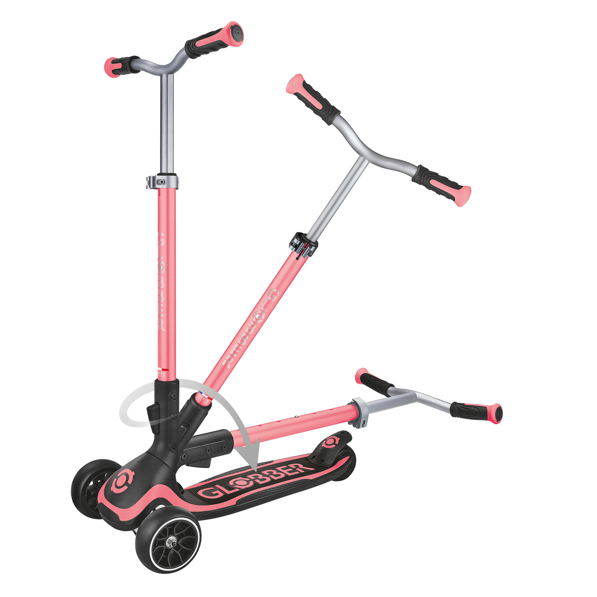 Trottinette ULTIMUM 3 roues évolutive - Rose Corail 3/7