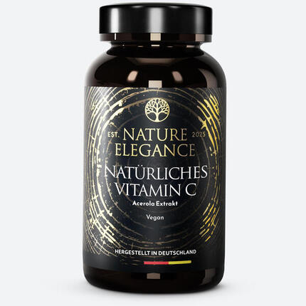 Vitamine C pure d’Acerola – Forte dose, Vegan, 180 gélules, Made in Germany