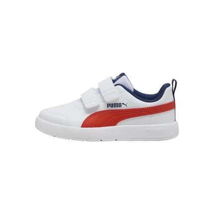 Zapatillas Courtflex V3 Niños PUMA Navy White Red Blue