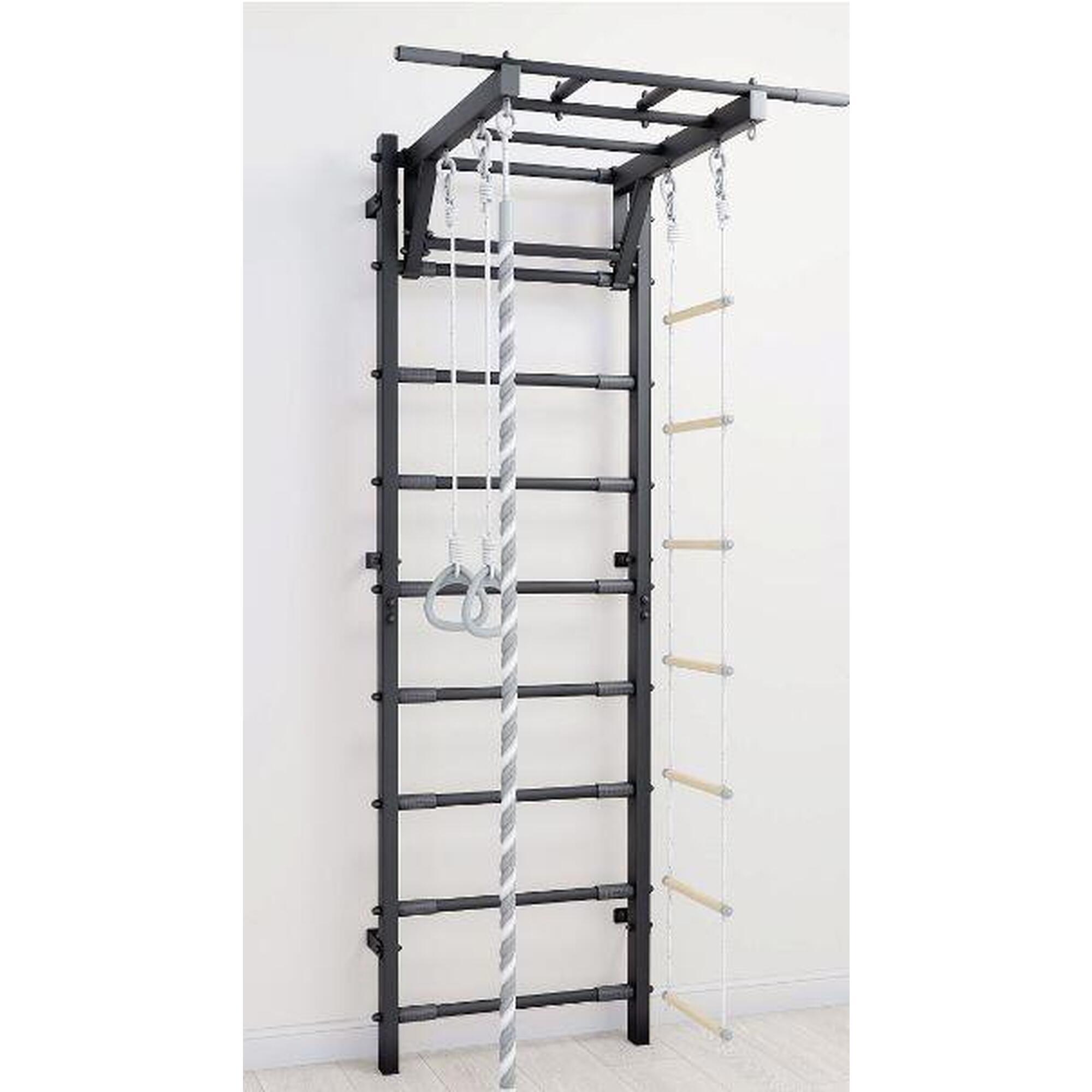 Adulți Fitness Spalier Gimnastică Bare Tracțiuni Trick Negru Elite Metal