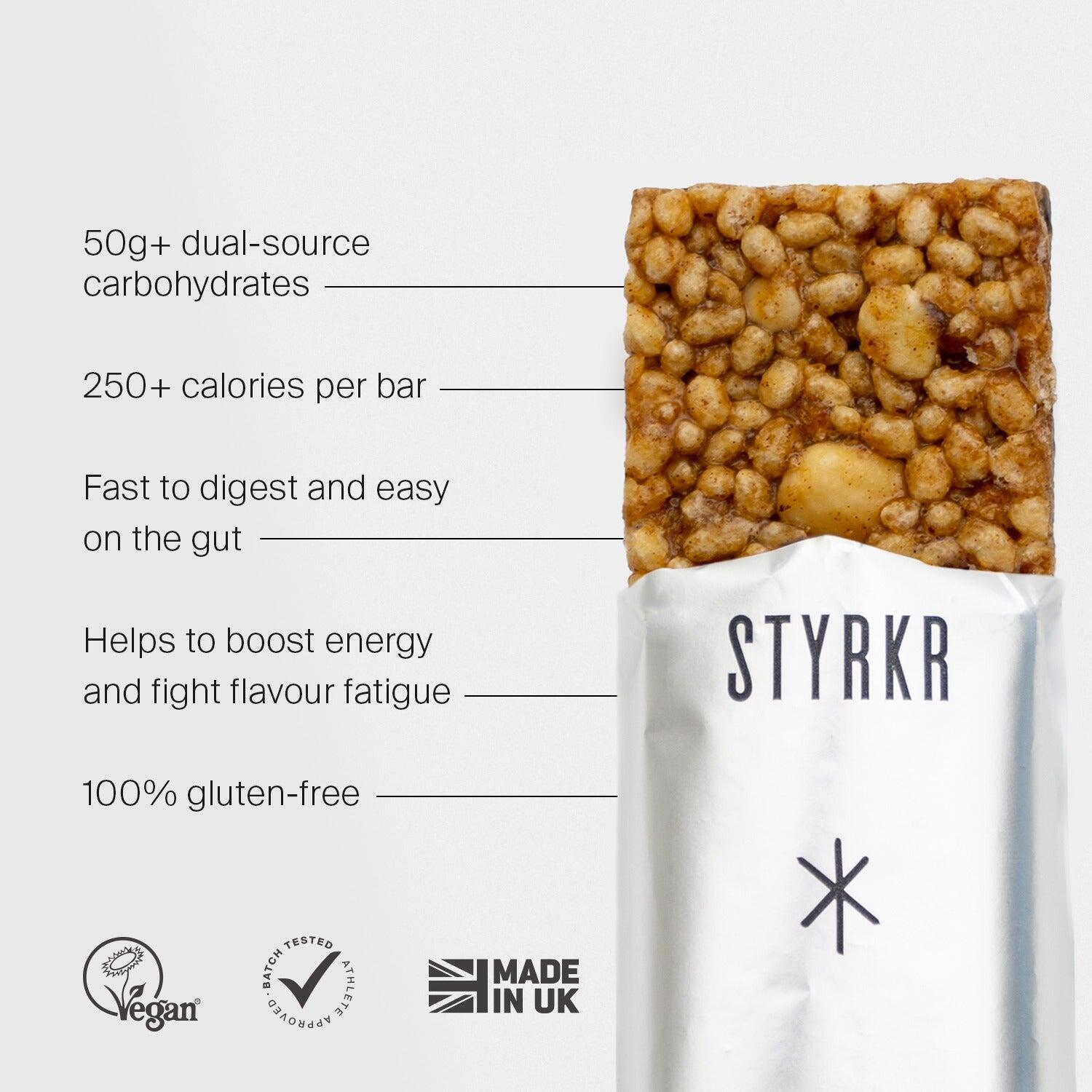 Nahrungsergänzungsmittel Datteln, Mandeln und Fleur de Sel Styrkr (x12) 3/4