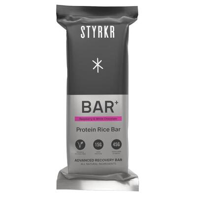 Integratore alimentare Lampone Cioccolato Bianco Styrkr BAR+ (x12)