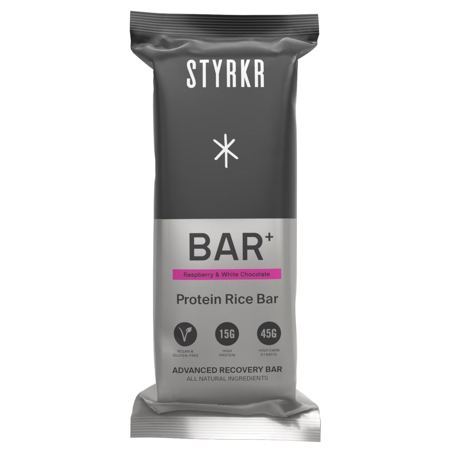 Styrkr - Styrkr Bar+ Framboise & Chocolat Blanc – Boîte De 12 Barres – 45g/15g - Barre Protéinée - 74 - Decathlon