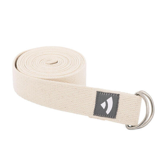 Asana Belt XL (PRO) aus Baumwolle mit Metallringen, natur