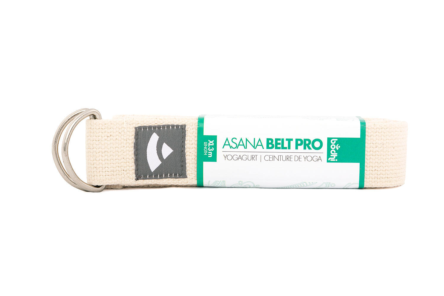 Asana Belt XL (PRO) aus Baumwolle mit Metallringen, natur 2/2