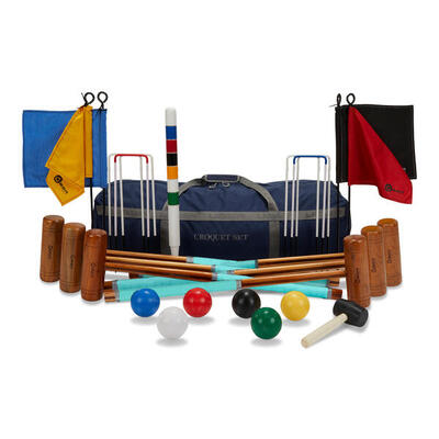 Croquet set - origineel engels tuinspel croquet draagtas ontworpen in uk