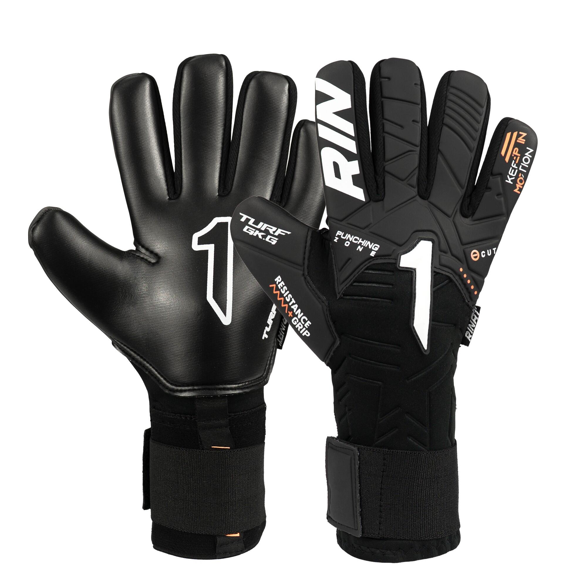 RINAT Torwarthandschuhe Kinder Rinat Kratos Turf  Schwarz