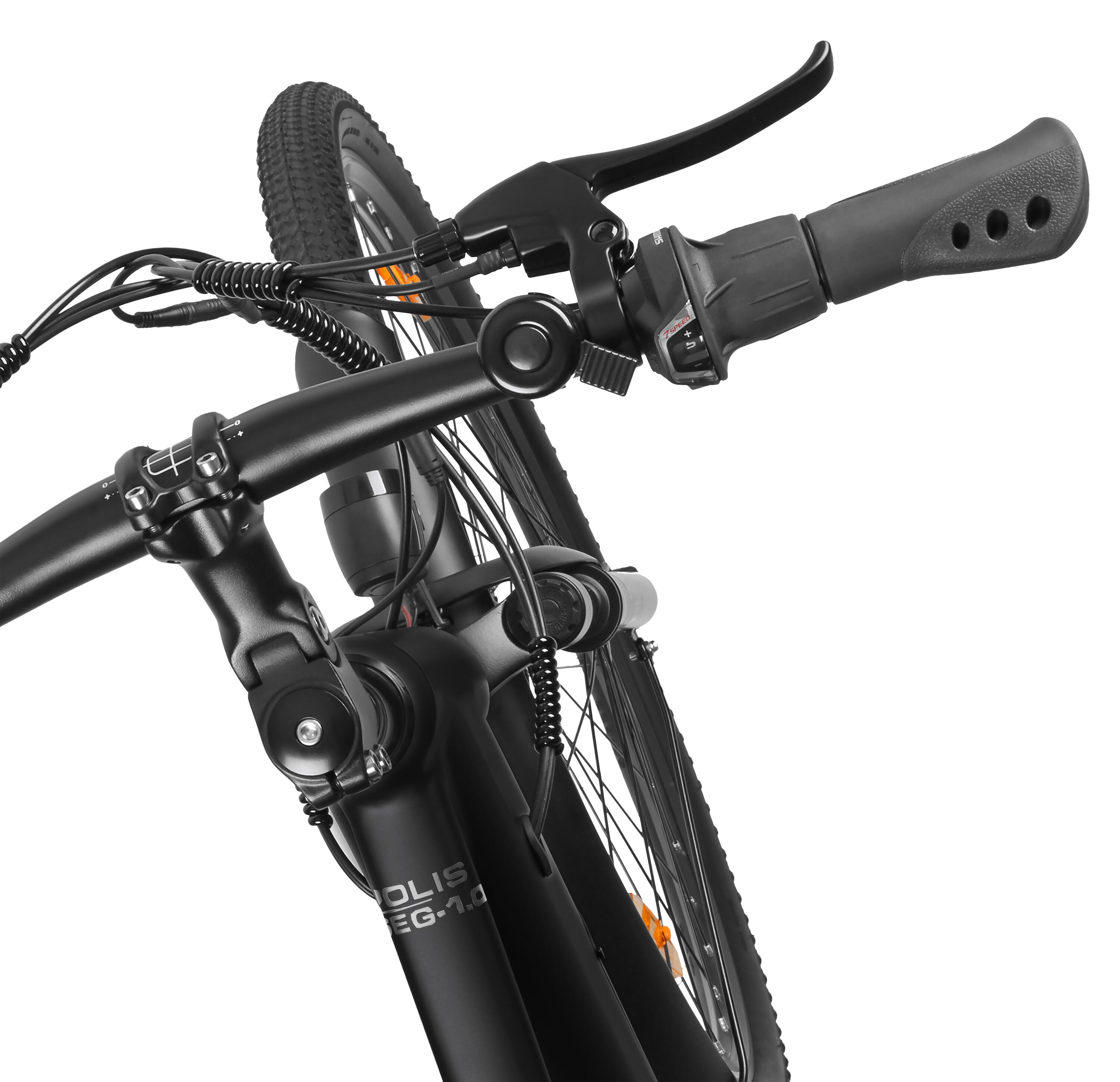 E-Bike Trekking & City 28 Zoll 90 km Reichweite, 36V Akku, 250W Motor, 7-Gang 4/8