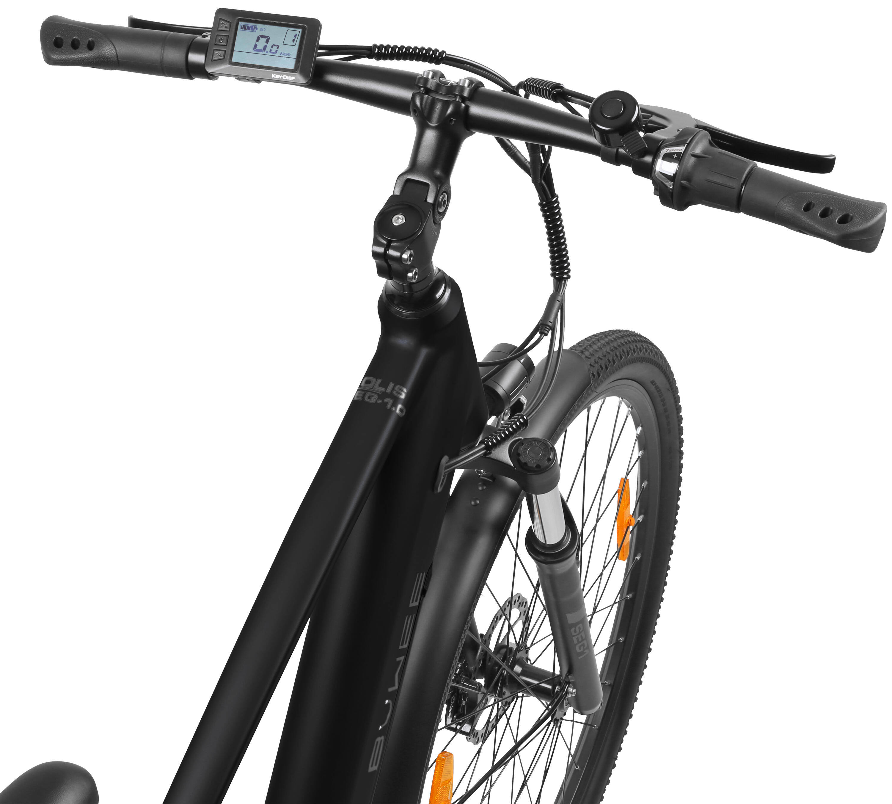 E-Bike Trekking & City 28 Zoll 90 km Reichweite, 36V Akku, 250W Motor, 7-Gang 6/8