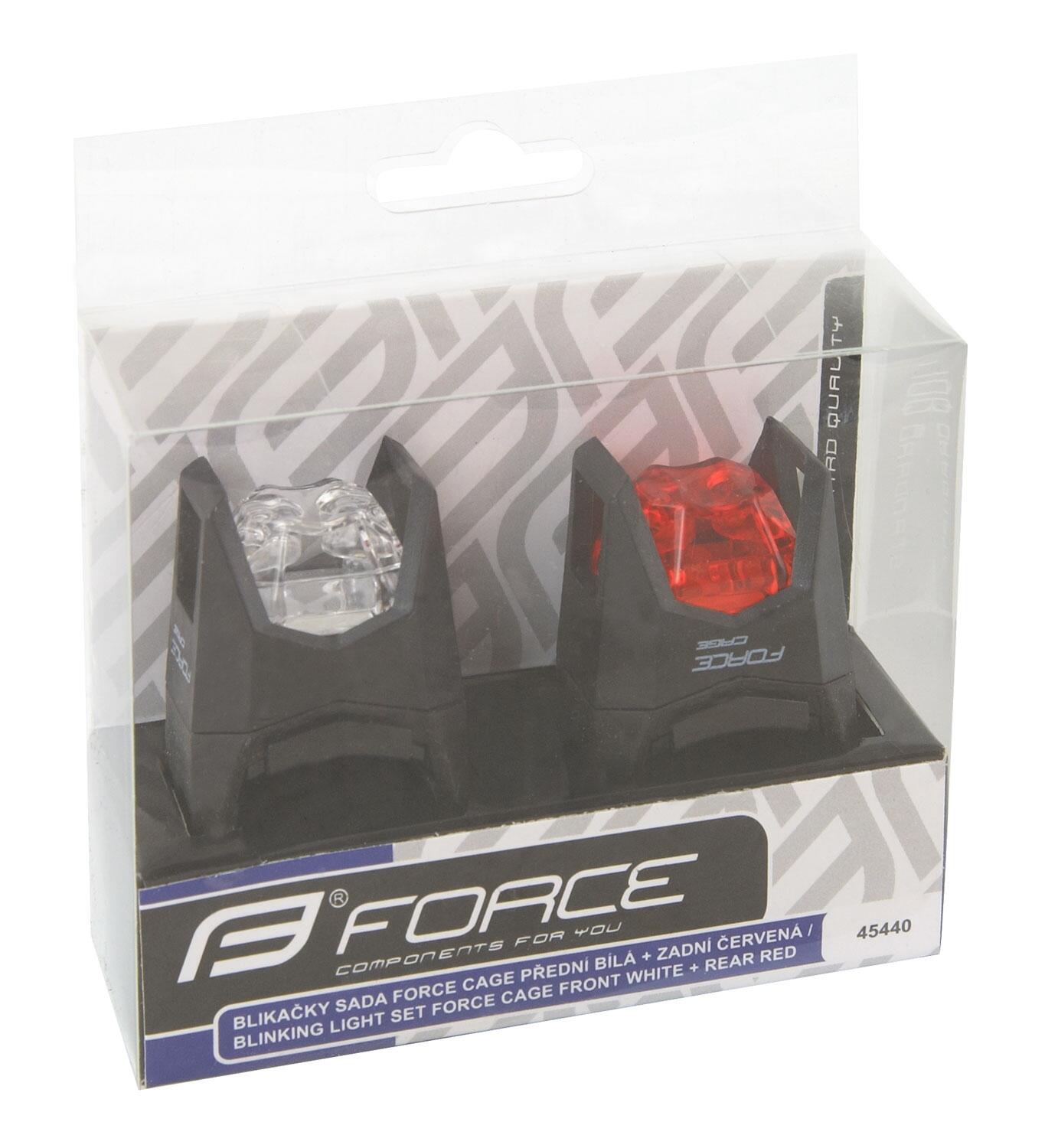 Zestaw lampek rowerowych Led Force Cage przód + tył 3/5