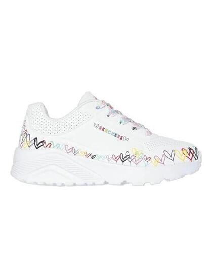 Scarpe da bambino Skechers bianche