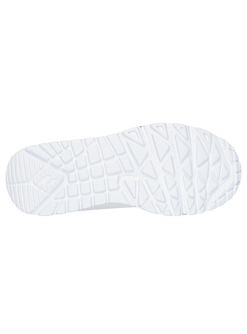 Chaussures pour femmes Skechers Uno lite Blanc 5/5