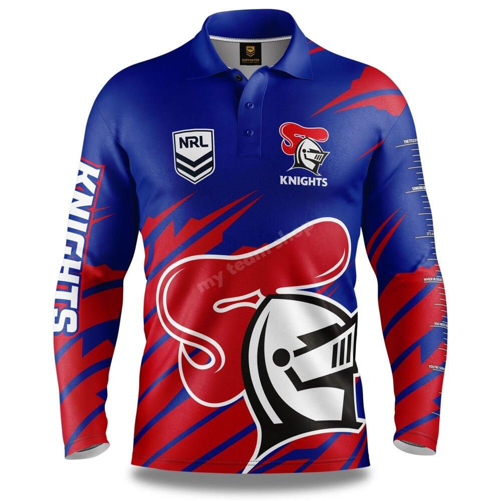 NEWCASTLE KNIGHTS NRL "IGNITION" FISHING SHIRT