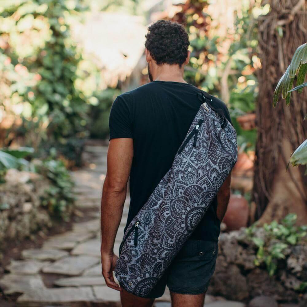 Bolsa para esterilla de yoga Yoga Design Lab - Mandala Charcoal 6/6