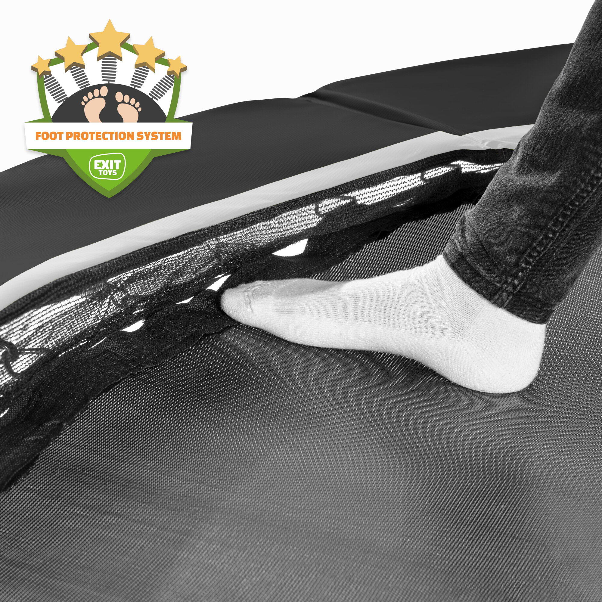 Cama elástica enterrada Black Edition ø427cm 3/7