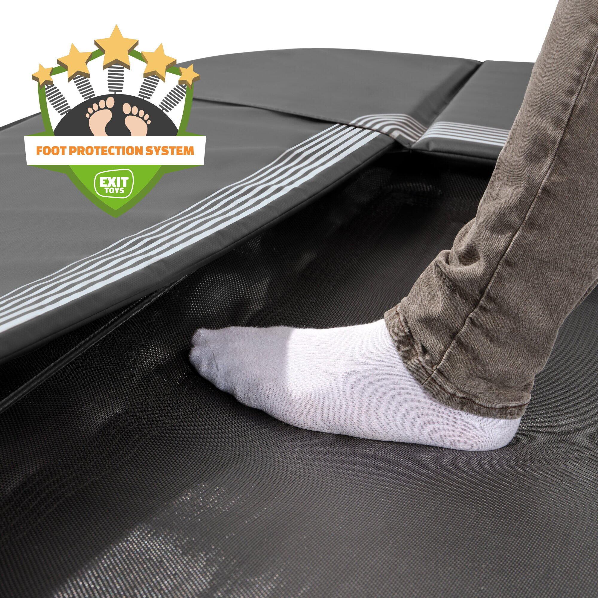 Trampoline de sport enterré au niveau du sol InTerra 214x305cm 7/7