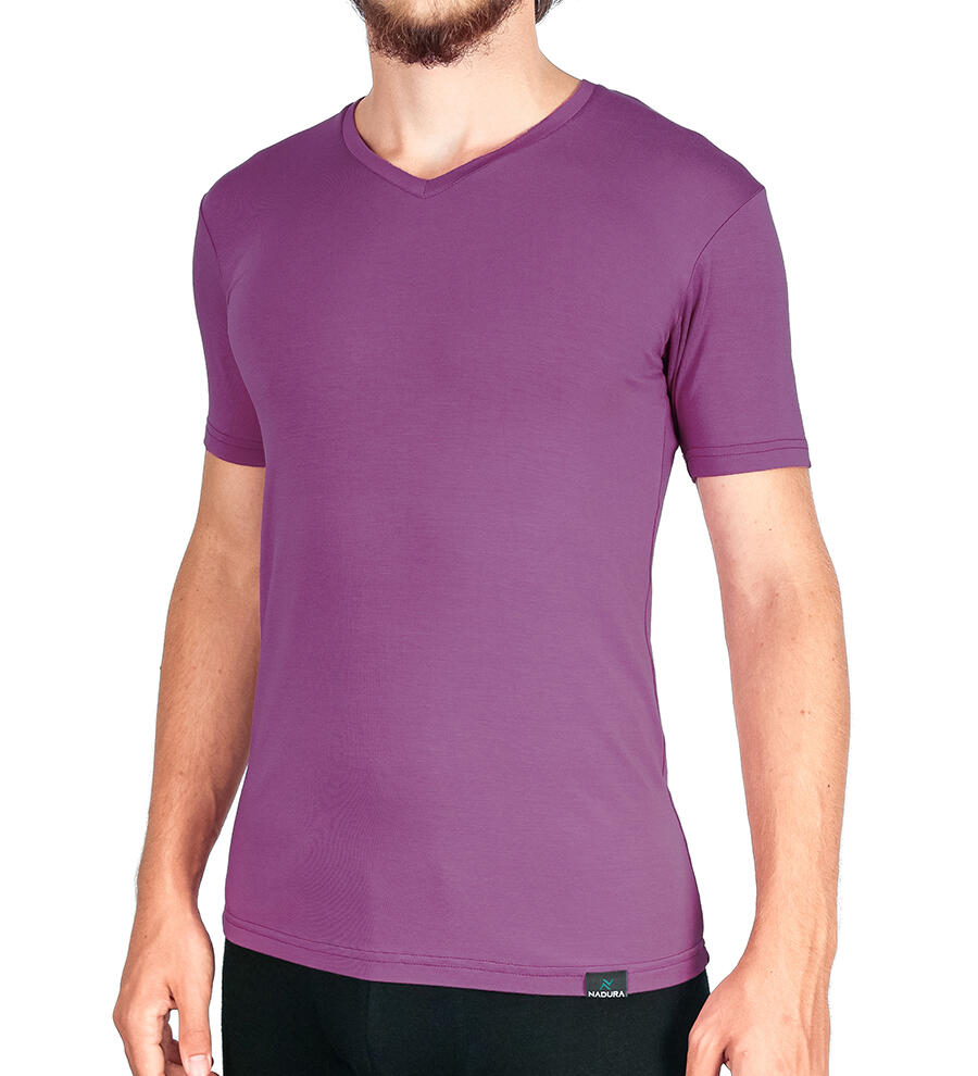Tricou v-neck bărbați bambus