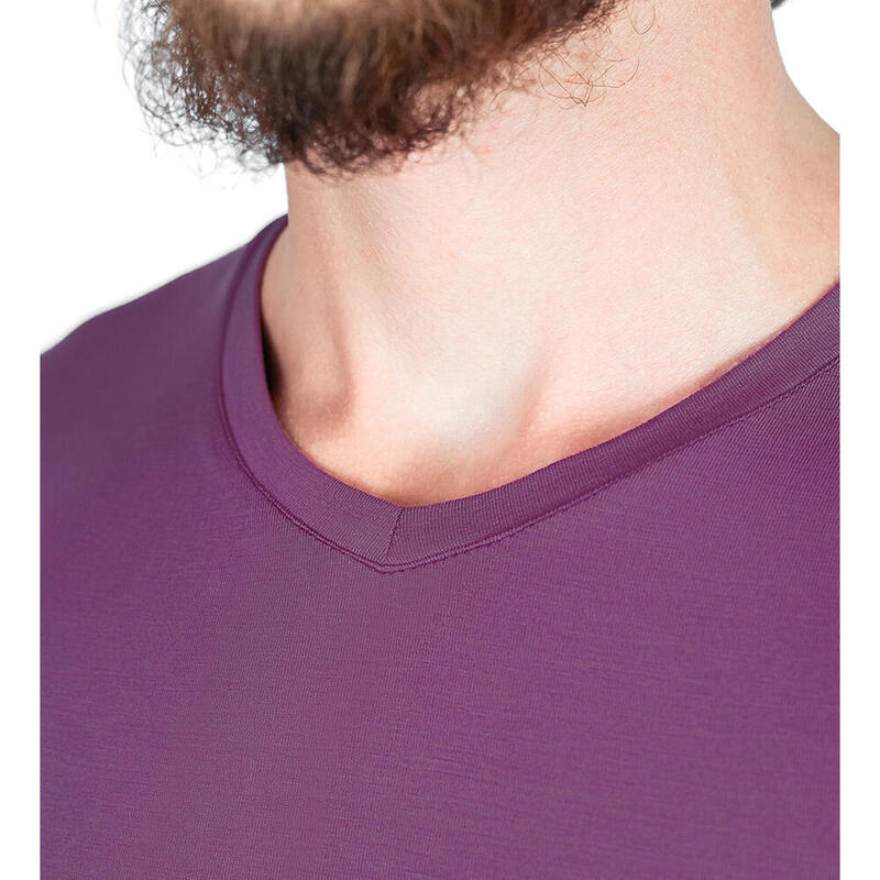 Tricou v-neck bărbați bambus