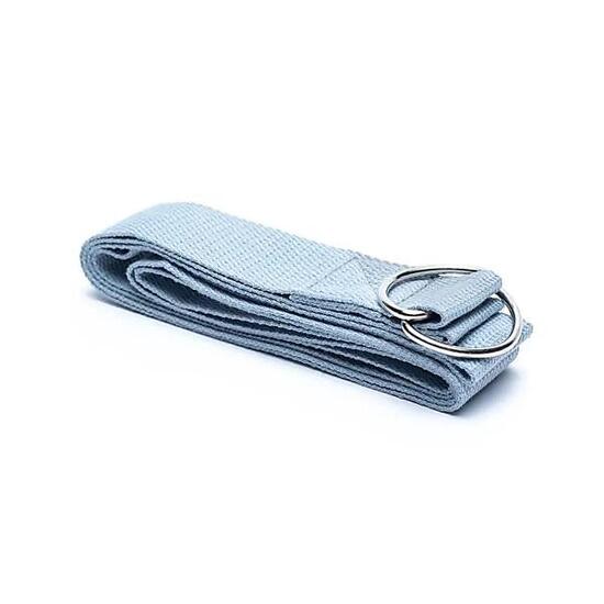Sangle de yoga grise 183x4cm : flexible, durable, parfaite pour l'entraînement.